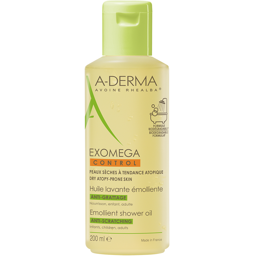 A-Derma Exomega Control Emollient Shower Oil 200ml/500ml