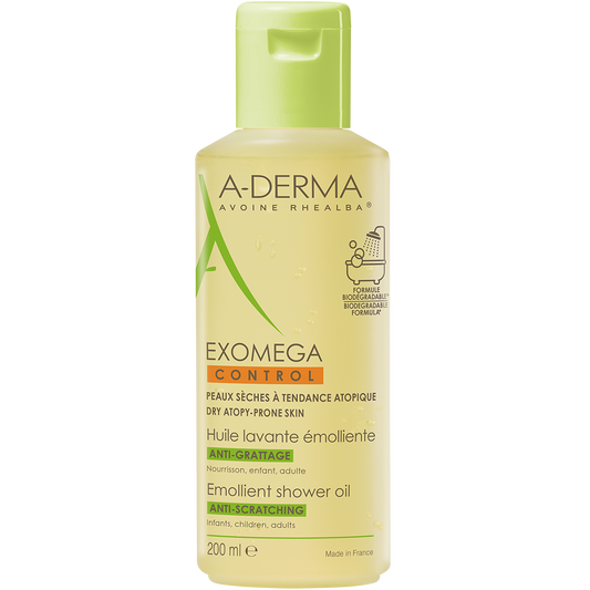 A-Derma Exomega Control Emollient Shower Oil 200ml/500ml