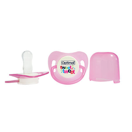 Optimal Round Nipple Silicone Pacifier 6+