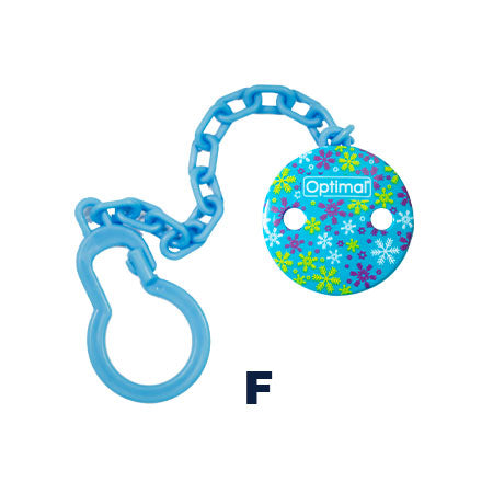 Optimal Pacifier Holder With Plastic Clip