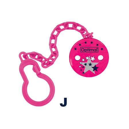 Optimal Pacifier Holder With Plastic Clip