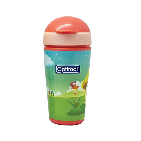 Optimal Silicone Straw Cup (350ML)