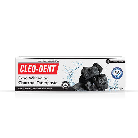 Cleo-Dent Extra Whitening Charcoal Toothpaste (75ml)