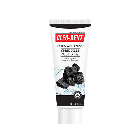 Cleo-Dent Extra Whitening Charcoal Toothpaste (75ml)