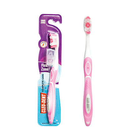 Cleo-Dent Complete Care Flex Zone Toothbrush-Soft