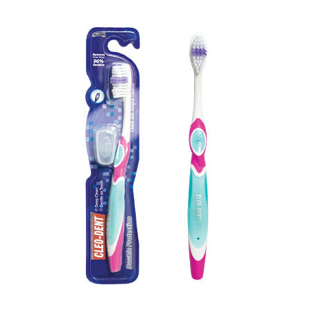 Cleo-Dent Double Protection Toothbrush (Maxi Clean) -Medium