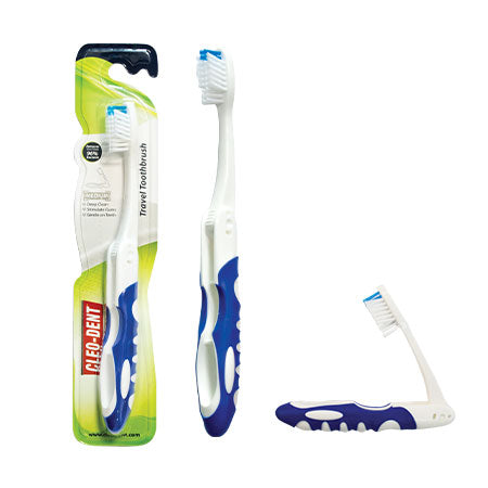 Cleo-Dent Travel Toothbrush-Medium