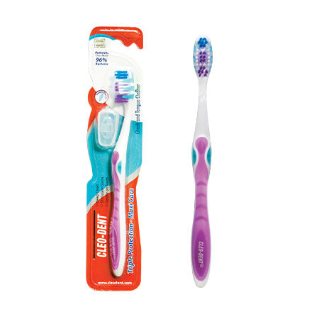 Cleo-Dent Triple Protection (Maxi Clean) Toothbrush-Soft