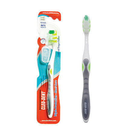 Cleo-Dent Triple Protection (Maxi Clean) Toothbrush-Soft