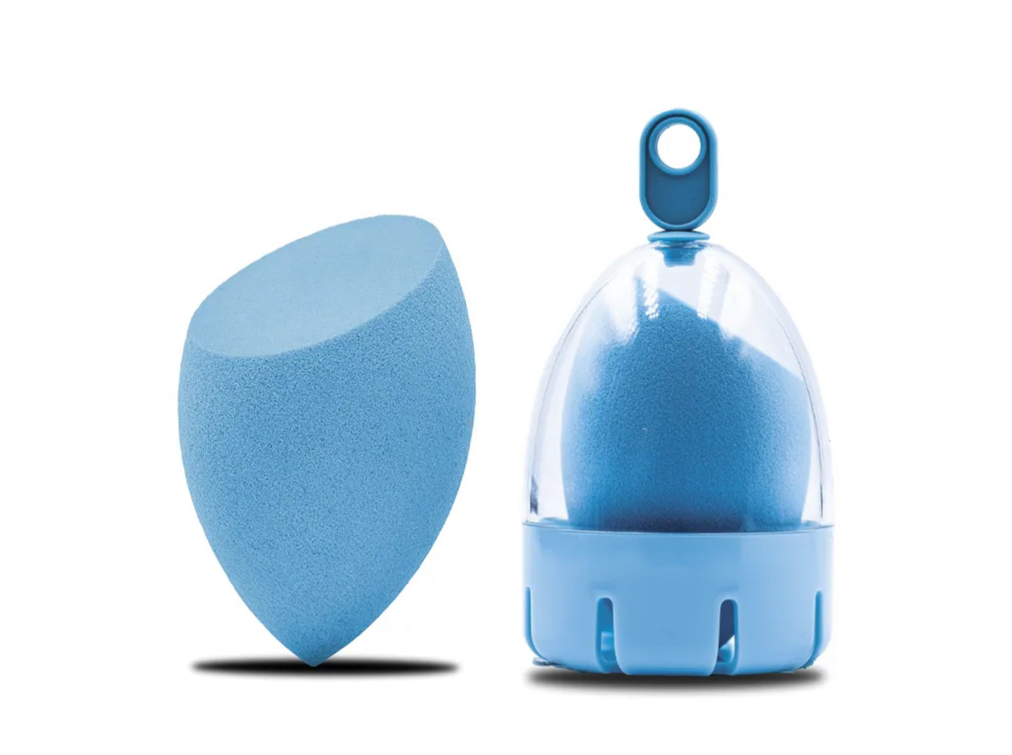 Or Bleu VelourGlance Beauty Blender Sponge - Flat-End