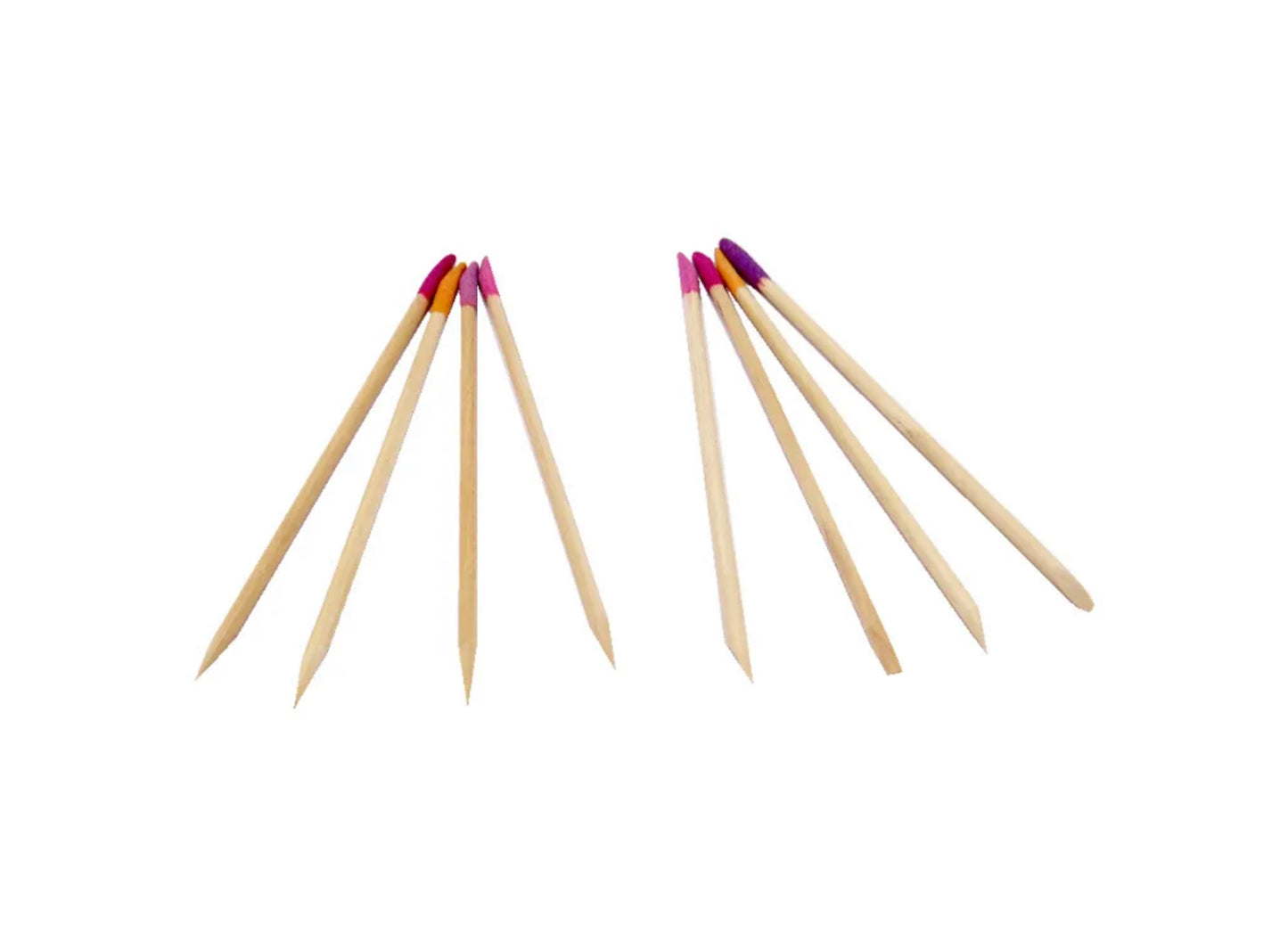 Or Bleu Wooden Nail Sticks