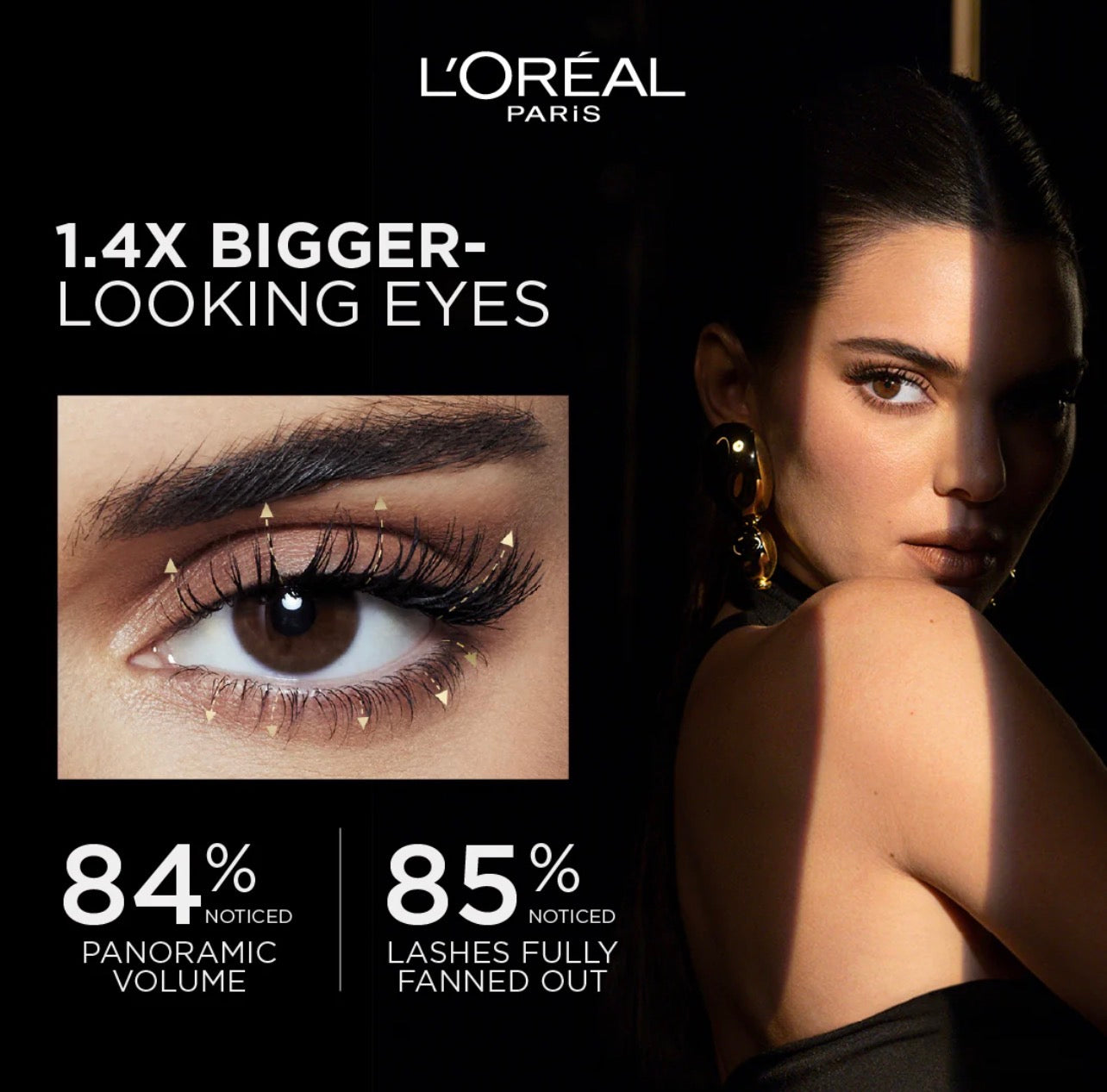 L'ORÉAL PARIS Voluminous Panorama Mascara, Volumizing and Lengthening
