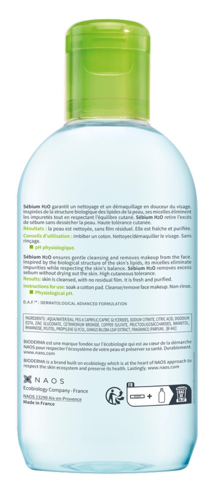 Bioderma Sébium H2O 250ml/500ml