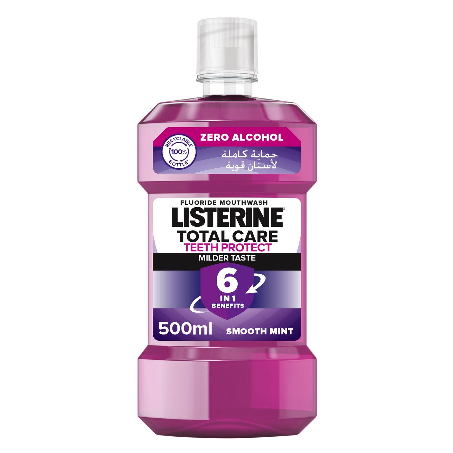 Listerine, Total Care, Teeth Protect, Milder Taste, Smooth Mint