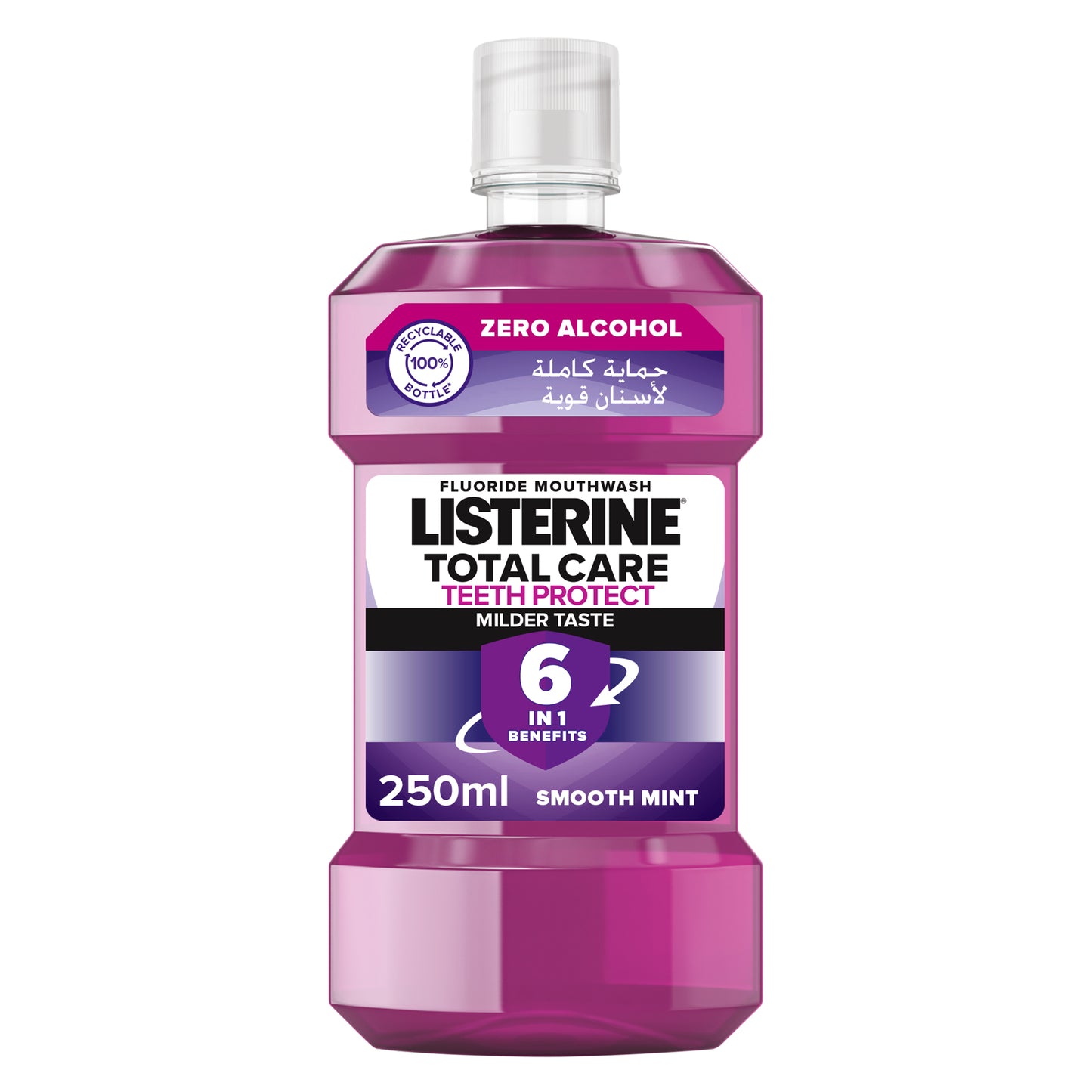 Listerine, Total Care, Teeth Protect, Milder Taste, Smooth Mint