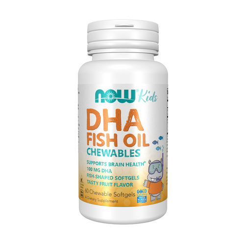 NOW® DHA Kids Fish Oil Chewable 60 Softgels