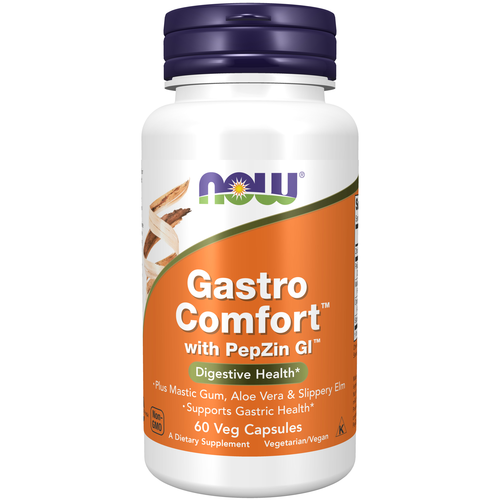 NOW® Gastro Comfort™ with PepZin GI™ 60 Veg Capsules