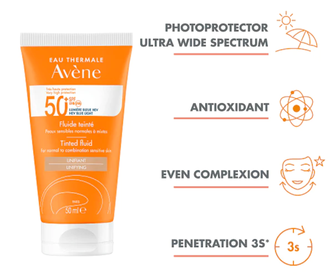 AVÈNE Tinted fluid SPF 50+ - 50ml