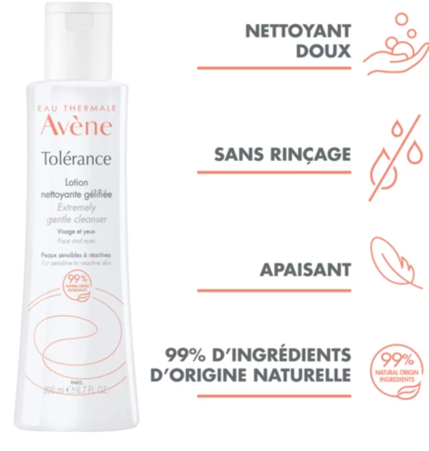 AVÈNE Tolérance lotion nettoyante gelifiée 400ml