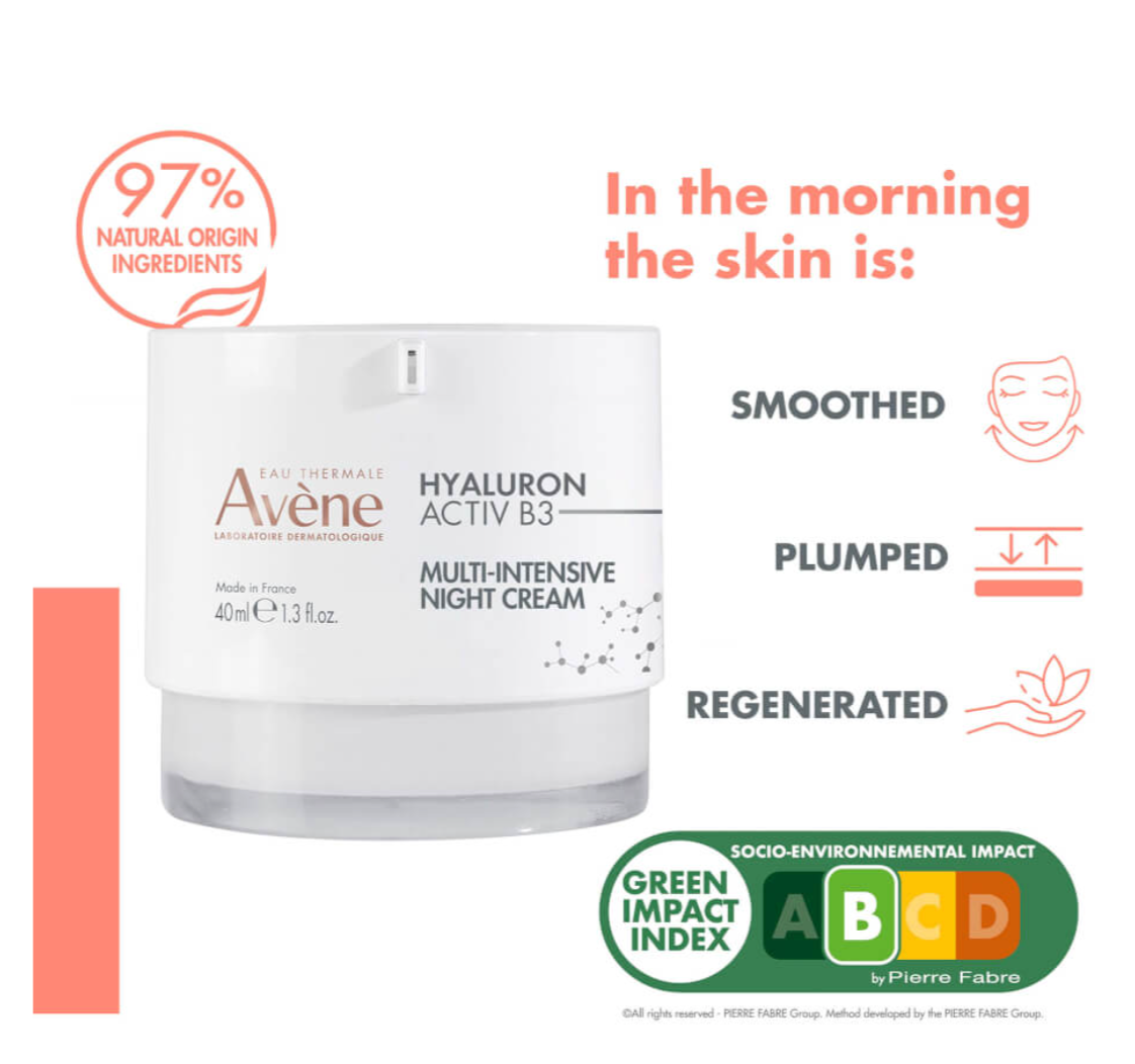 AVÈNE HYALURON ACTIV B3 Multi intensive Night Cream 40 ml