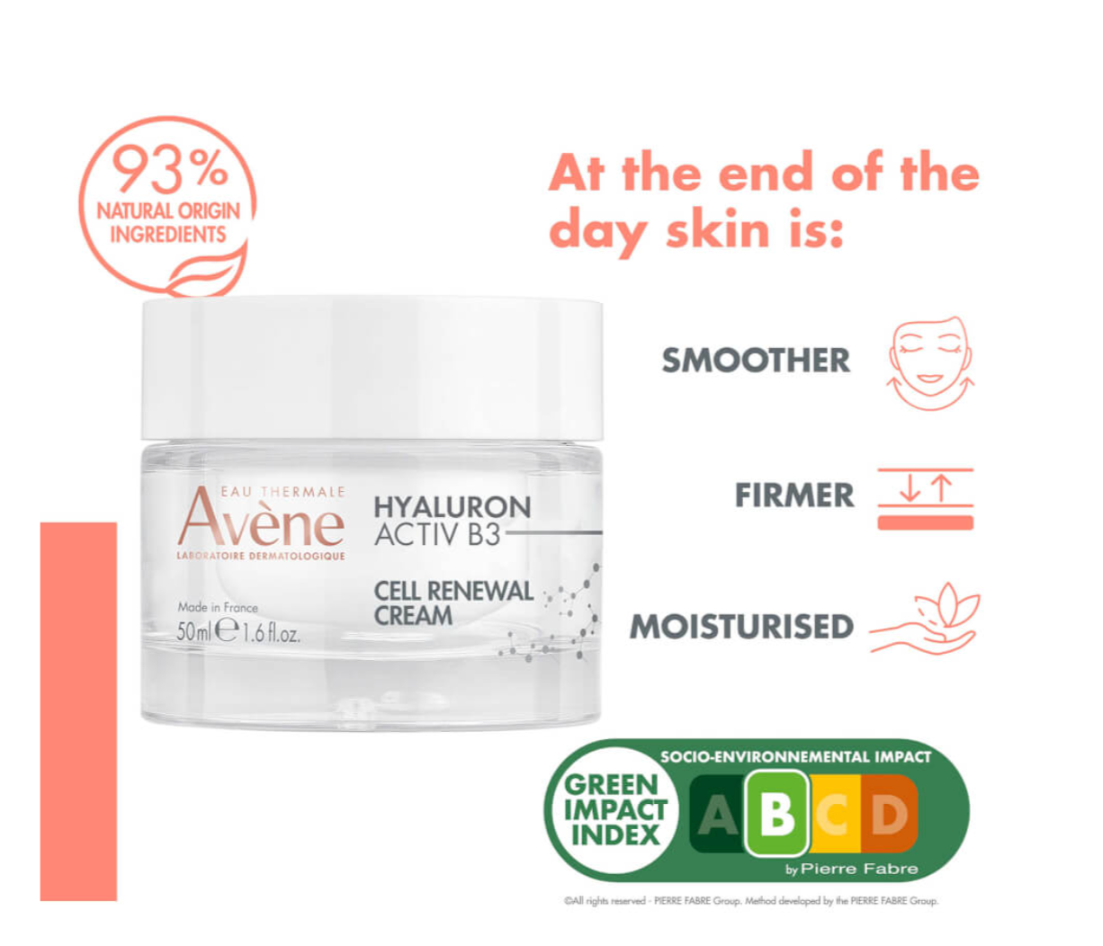 AVÈNE HYALURON ACTIV B3 Cellular renewal cream 50 ml