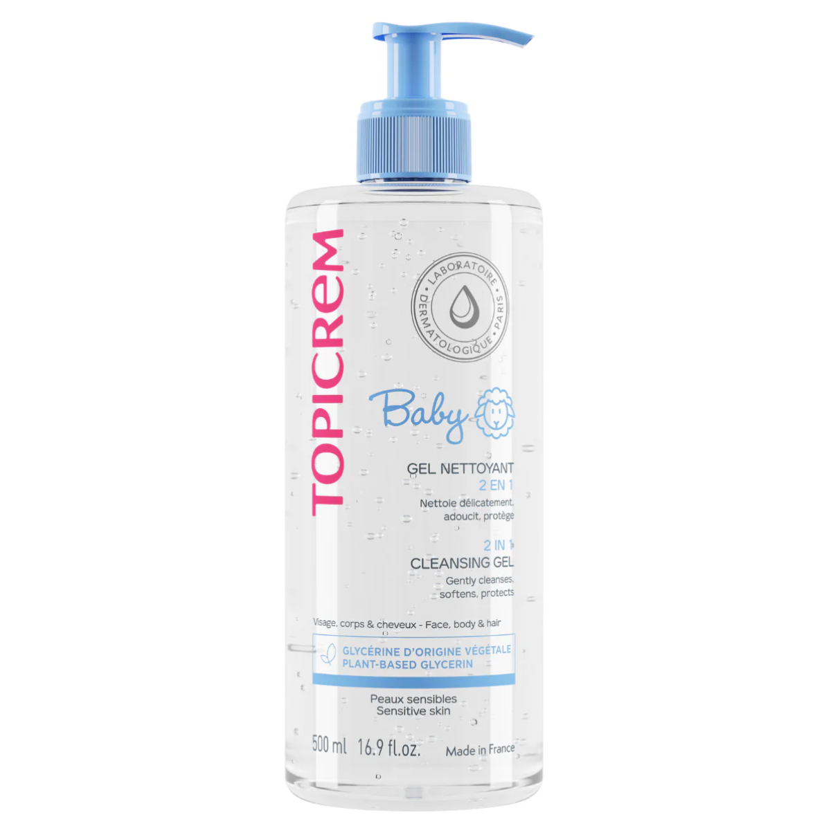 Topicrem Baby 2 in 1 Cleansing Gel 500ml