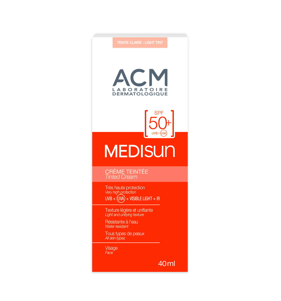 ACM Medisun Tinted Cream SPF50+ (Light Tint) 40ml