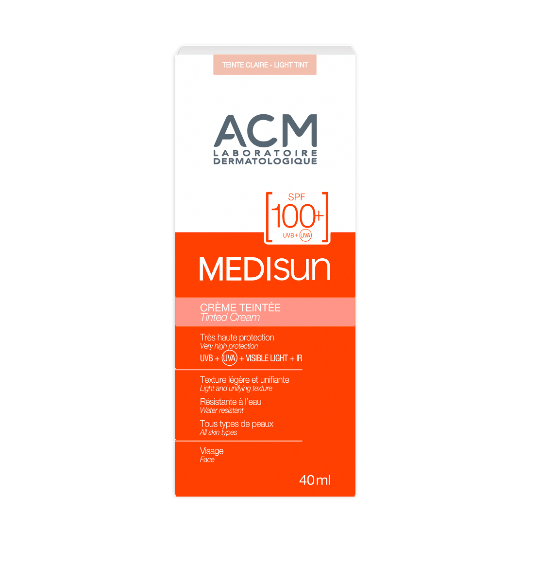 ACM Medisun Tinted Cream SPF100+ (Light Tint) 40ml