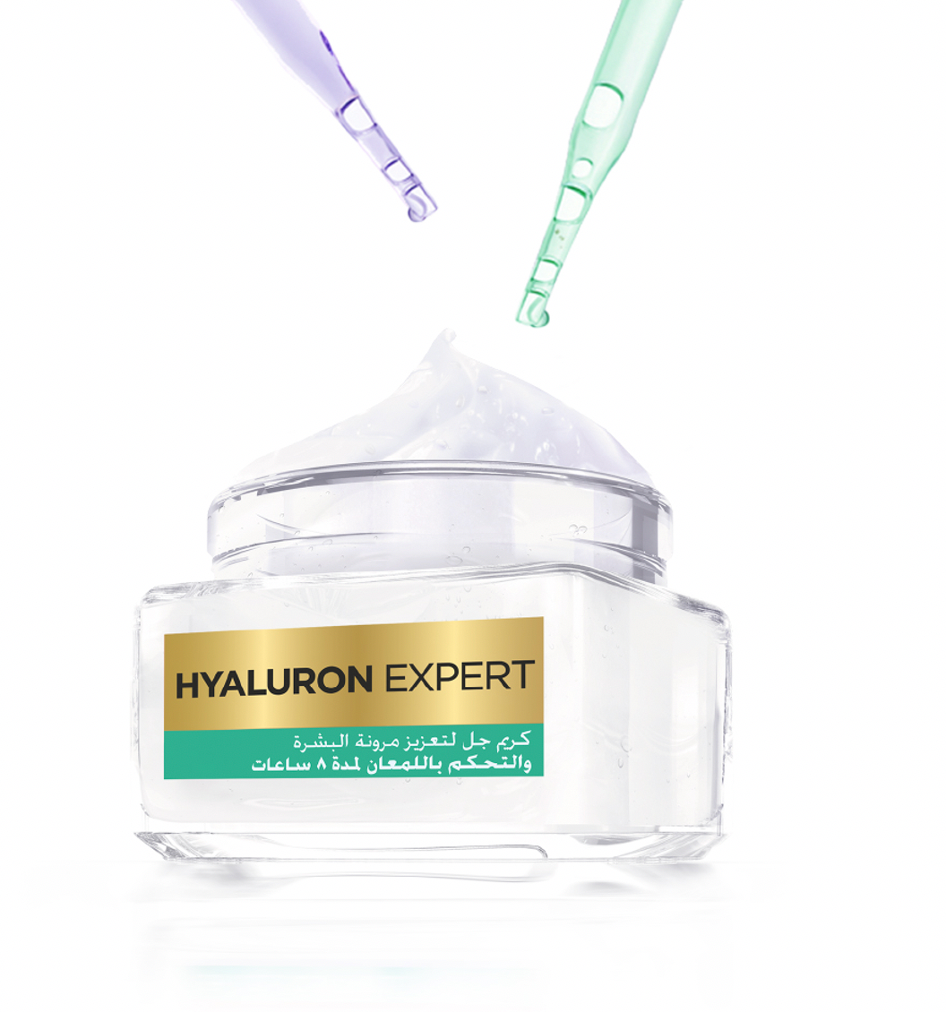 L'Oreal Paris Hyaluron Expert Moisturiser and Anti-Aging 8h Shine Control Replumping Gel -Cream 50ml