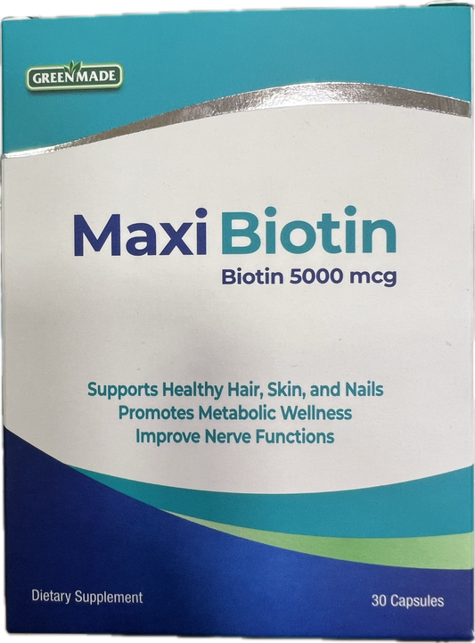 Green Made Maxi Biotin 5000 mcg 30 caps