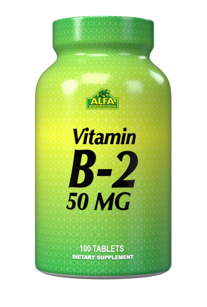 Alfa Vitamin B 2 50 mg - 100 Tablets