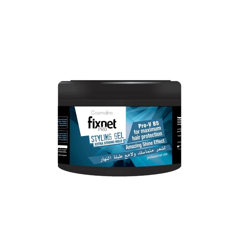 Cosmaline Fixnet Pro Styling Gel Extra Strong Hold Jar Blue 450ml