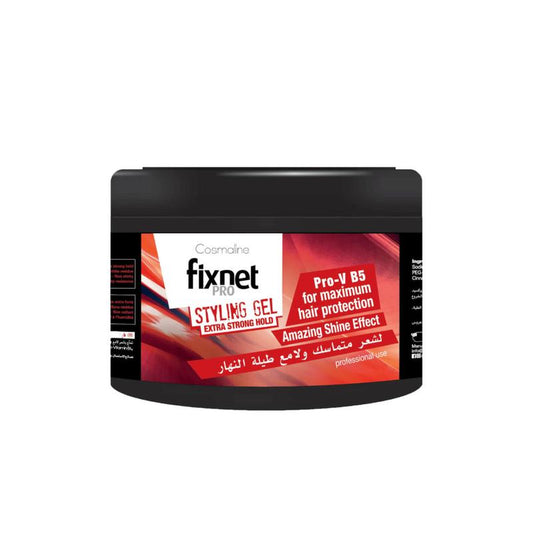 Cosmaline Fixnet Pro Styling Gel Extra Strong Hold Jar Red 450ml