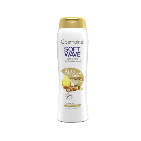 Cosmaline Soft Wave 3 Oils Spectacular Cure Shampoo For Dry/Frizzy Hair 400 ml