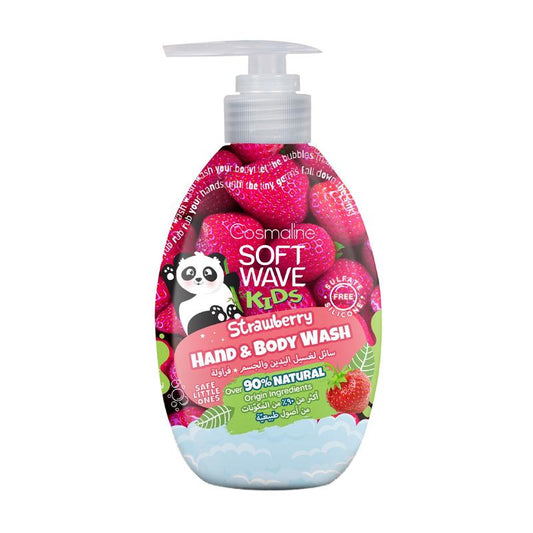 Cosmaline Soft Wave Kids Hand & Body Wash Strawberry 550ml