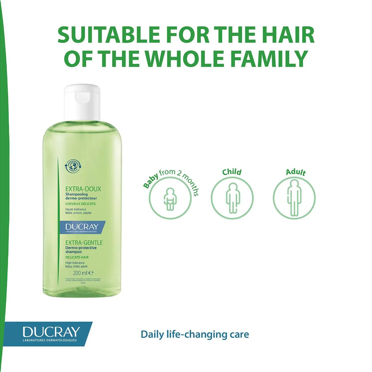 Ducray Extra-Gentle Dermo-protective shampoo 400 ml