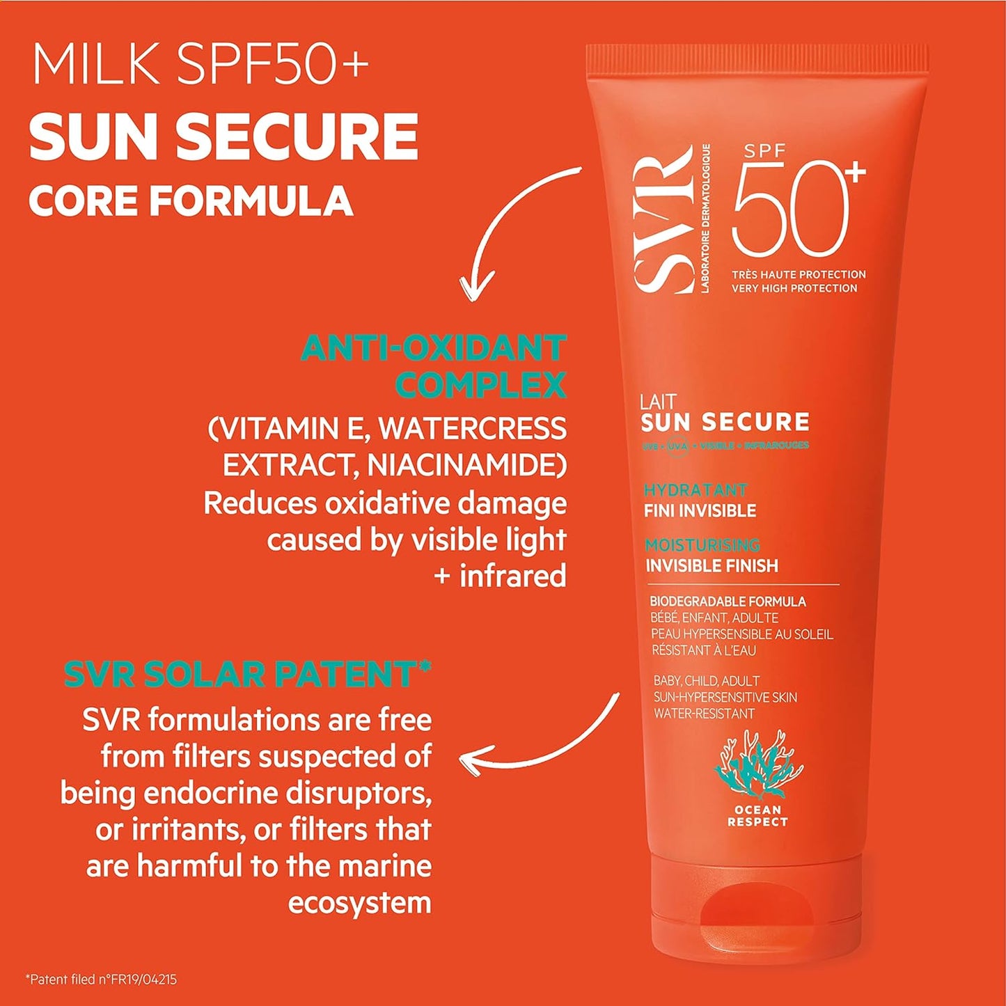 SVR Sun Secure Body Milk SPF50+ 100ml