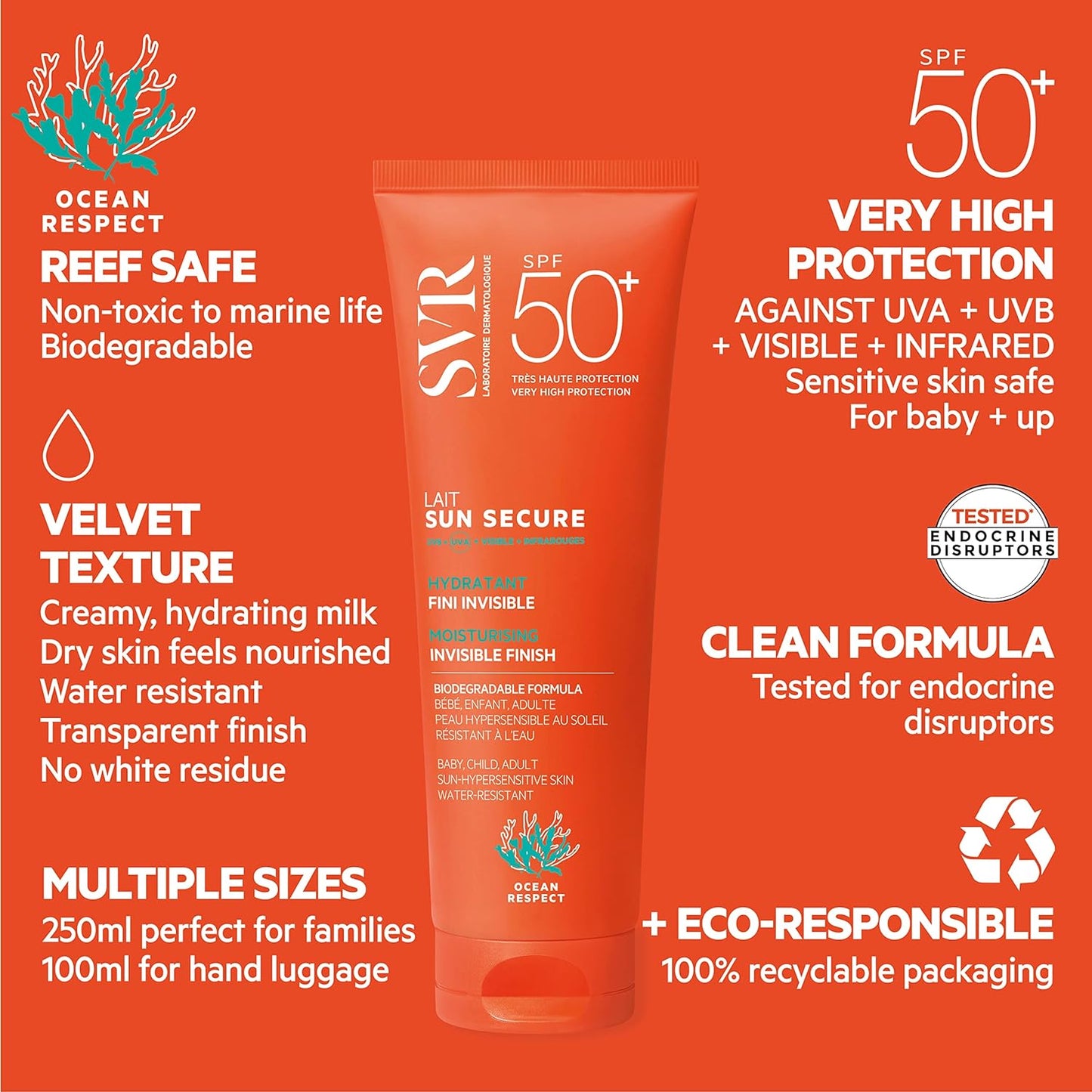 SVR Sun Secure Body Milk SPF50+ 100ml