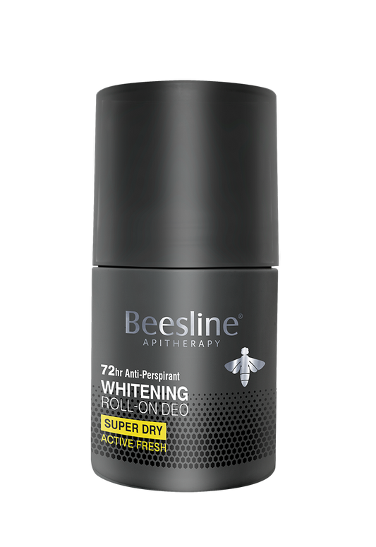 Beesline Whitening Roll-On Deo  Super Dry, Silver Power - Active Fresh