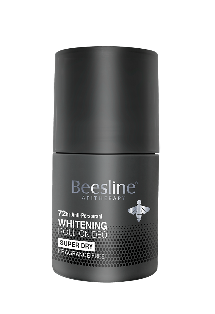 Beesline Whitening Roll-on Deo Super Dry, Silver Power - Fragrance Free