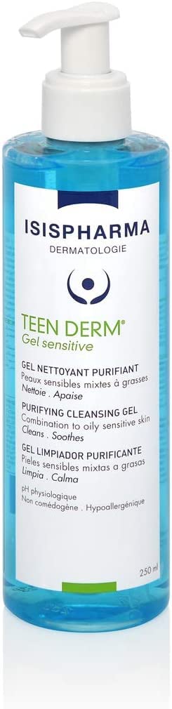 ISISPHARMA TEEN DERM® GEL SENSITIVE - Purifying cleansing gel 100-250 ml