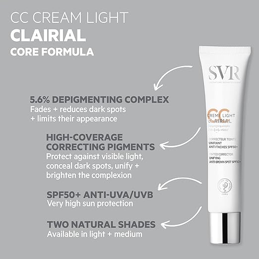 SVR Clairial CC Cream SPF50+ 40ml