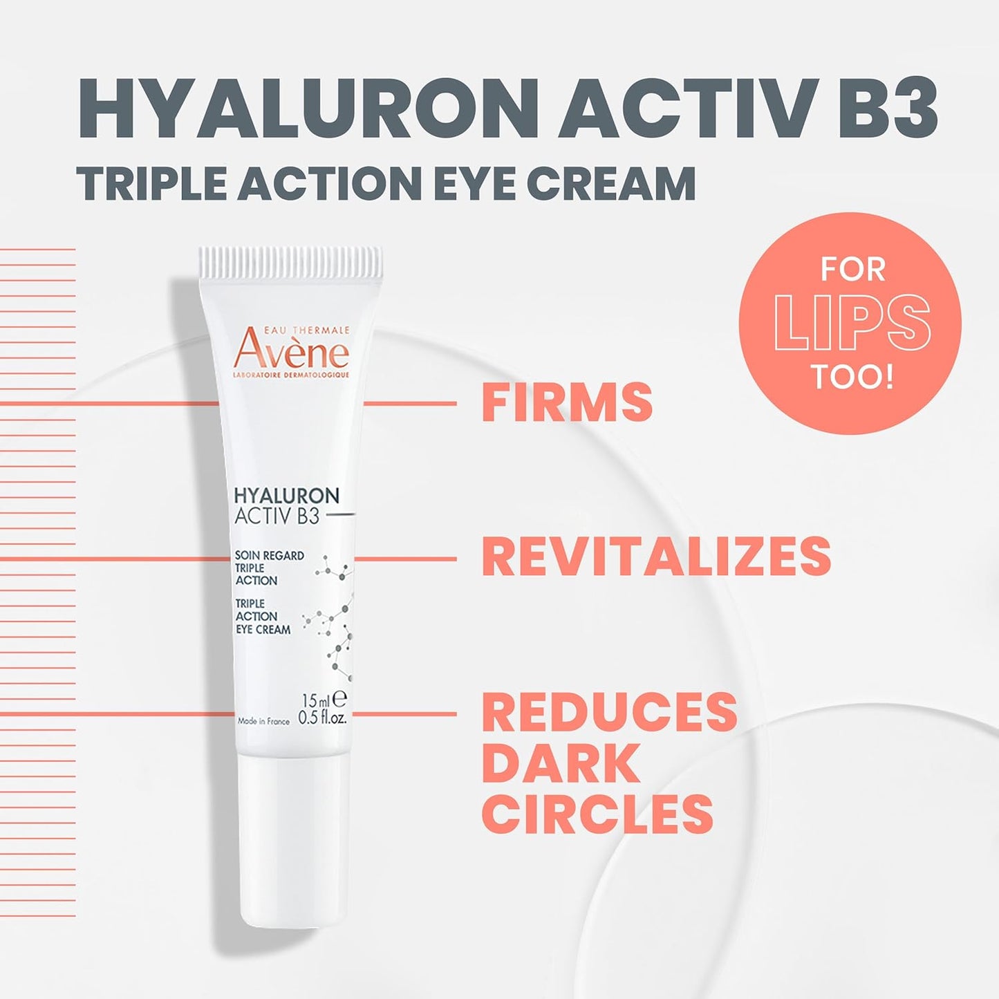 AVÈNE HYALURON ACTIV B3 Triple Action Eye Cream 15ml