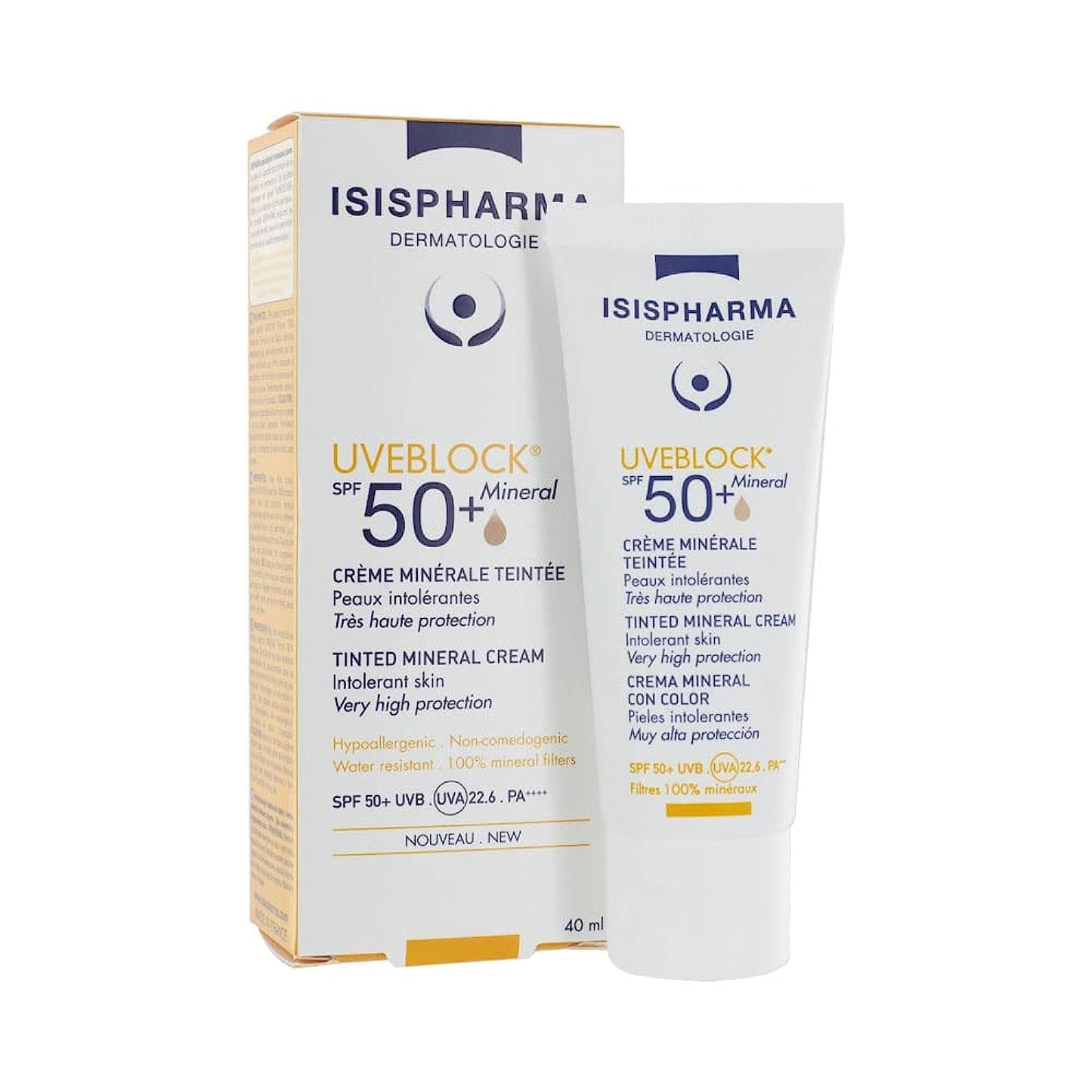 ISISPHARMA UVEBLOCK® MINERAL SPF 50+ TINTED 40 ml