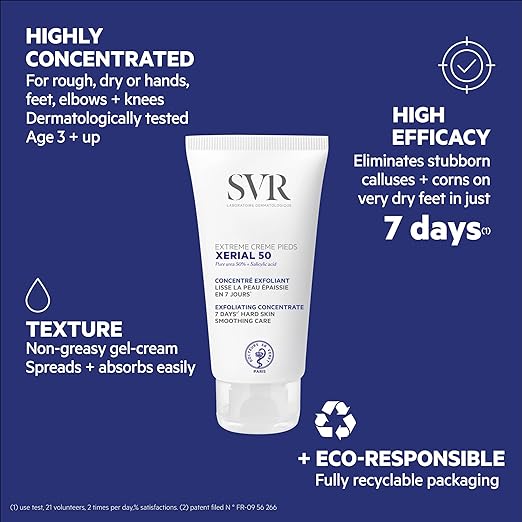 SVR Xerial 50 Extreme Foot Cream 50ml